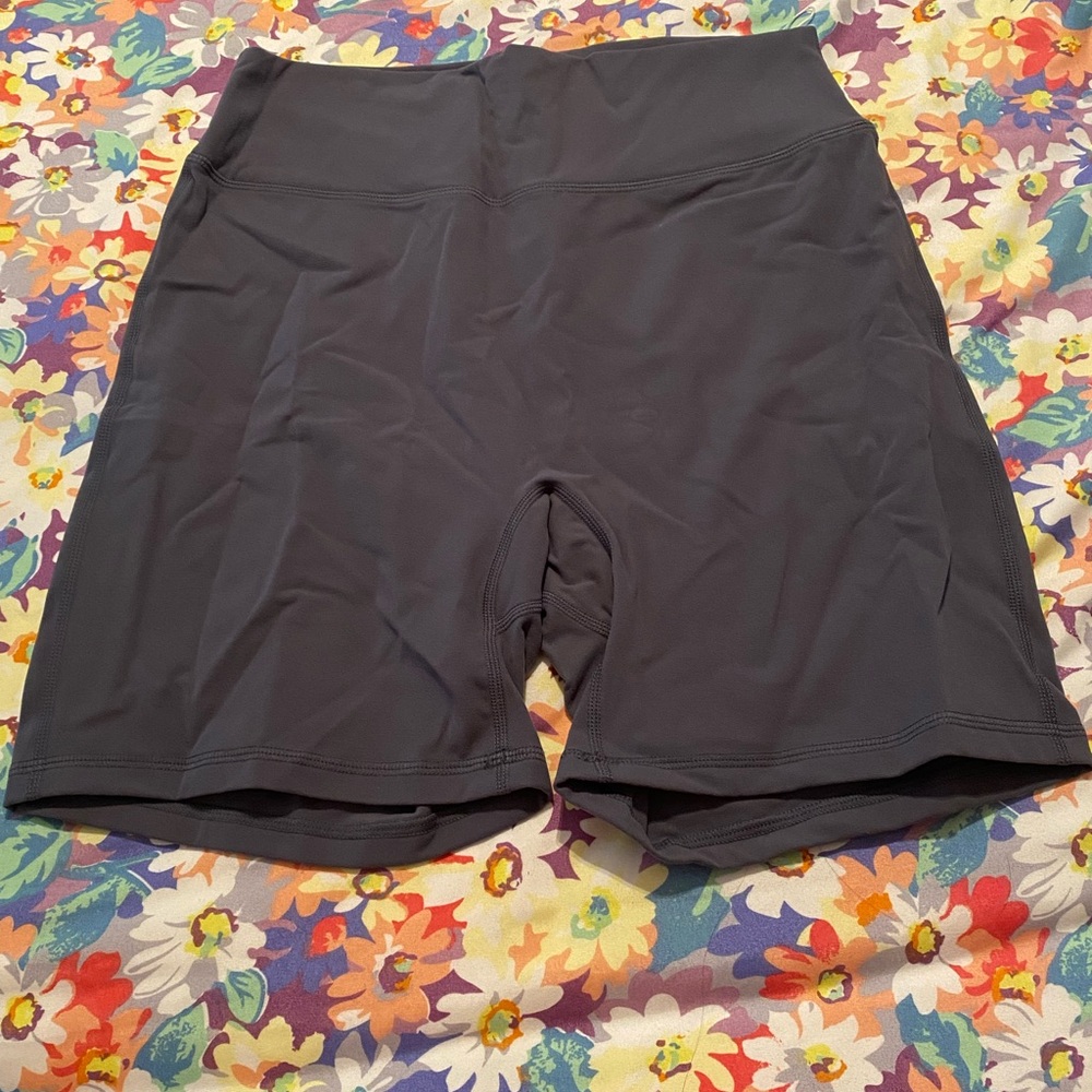 Barista blue High-Waisted Biker Shorts
